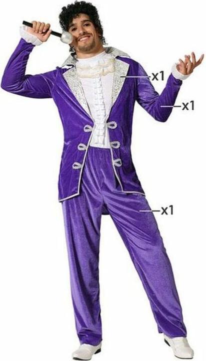 Produktbild Carnival Toys Verkleidung Lila Rockstar (XL)