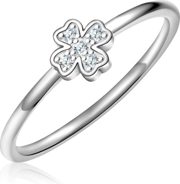 Immagine prodotto Glanzstücke München Anello da donna quadrifoglio in argento - 34566 (58, 925 Argento)