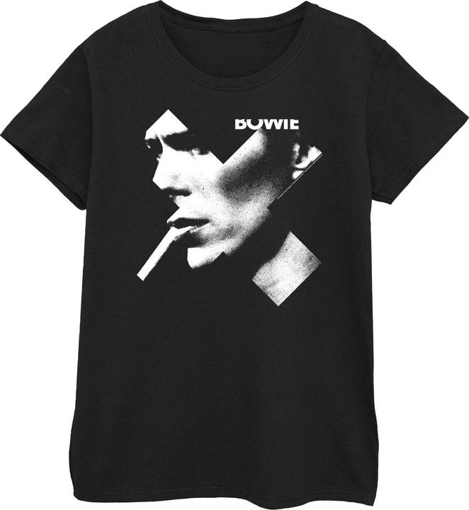 Produktbild David Bowie Cross Smoke Boyfriend Fit TShirt (M)