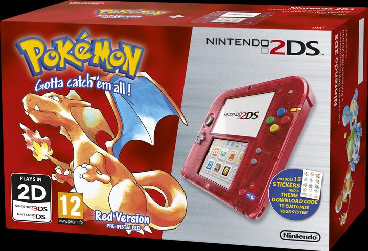 Nintendo 2DS incl. Pokémon Red Edition