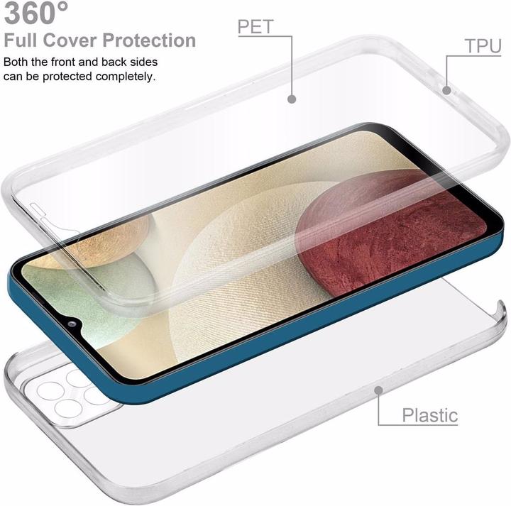 Productafbeelding Cadorabo TPU 360 graden hoesje (Samsung Galaxy A12, Samsung Galaxy M12)