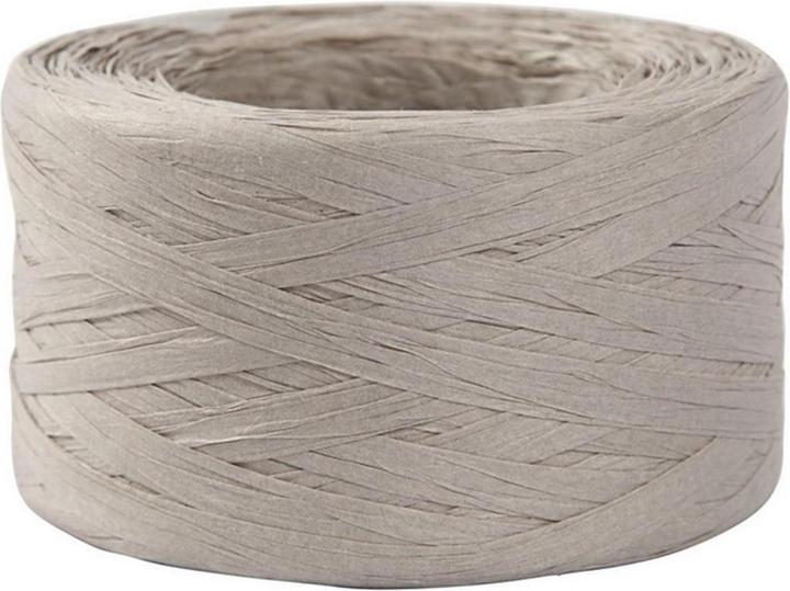 Image du produit Creativ Company Ruban de papier raphia 8 mm x 100 m, gris clair (Ruban, 1 x)