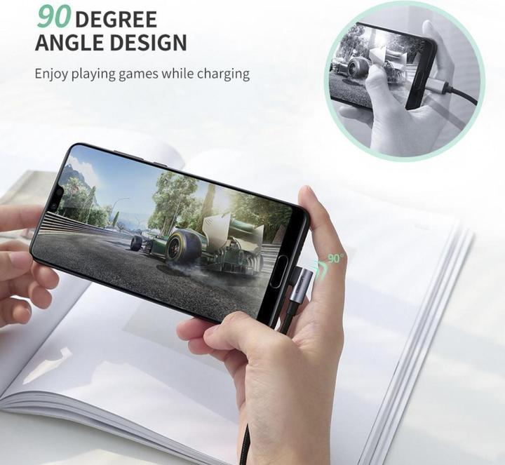 Image du produit Ugreen Câble de données USB-C coudé vers USB-A 2.0 A (2 m, USB 2.0)