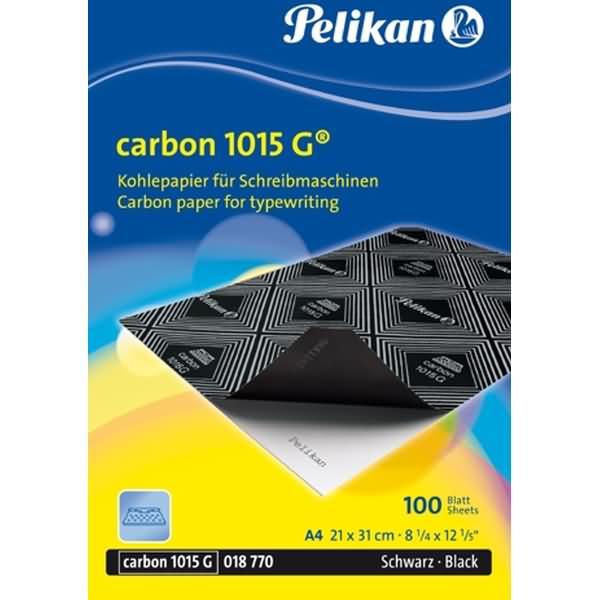 Actual product image Pelikan Carbon 1015G carbon paper, 100 sheets for typewriters, A4, black