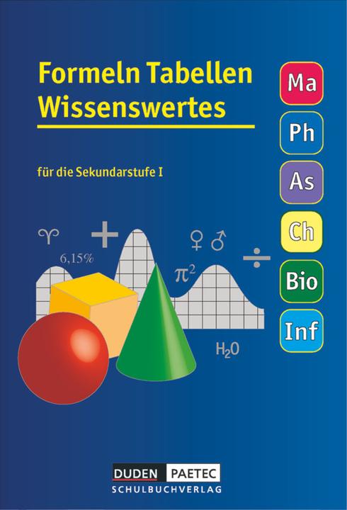 Immagine prodotto Formeln - Tabellen - Wissenswertes S1. Formelsammlung (Tedesco, Manuela Liesenberg, Günter Liesenberg, Christine Ernst, Frank-Michael Becker, Uwe Bahro, Lutz Engelmann, Lothar Meyer, 2001)