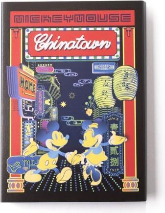 Disney Store - China Town Pata Pata Memo (Neon Mickey Minnie) - Notebook
