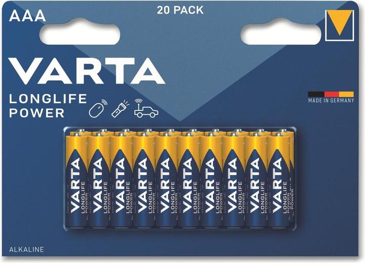 Produktbild Varta LONGLIFE Power (20 Stk., AAA, 1260 mAh)