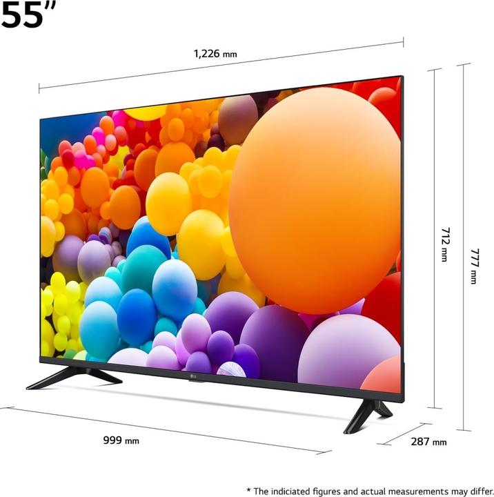Actual product image LG TV 55UT73003LA (55", UT73, LED, 4K, 2024)