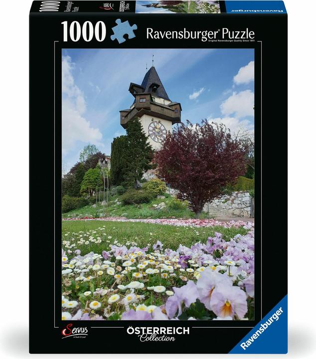 Actual product image Ravensburger Puzzle 12000611 - Clock tower in Graz - 1000 piece puzzle for adults and children from 14 (1000 pieces)