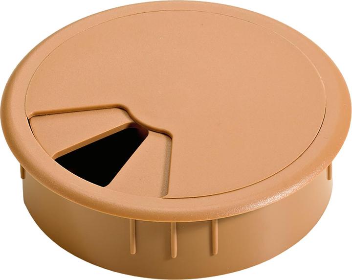 Image du produit Hettich Passage de câble plastique hêtre Ø d'entrée 80 mm (Trou de câble, 8.80 cm)