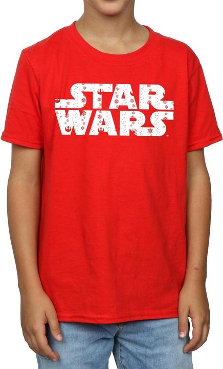 Immagine prodotto Star Wars Christmas Logo Maglietta Ragazzi (152, 158)