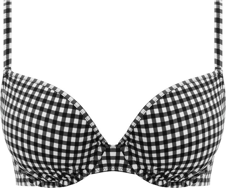Actual product image 's underwired molded swimsuit top check in (100 D)