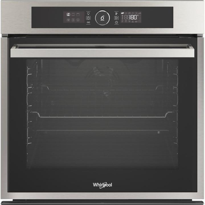 Image du produit Whirlpool Orkaitė OAKZ97961SPIX A+, 60 cm, pirolizė, Inox spalvotas/juodas stiklas, Didelis LED ekra
