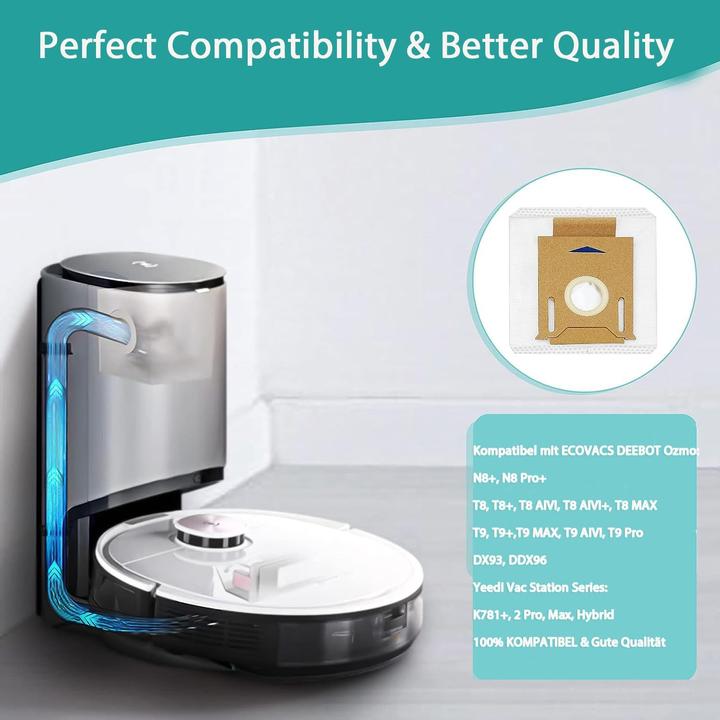 Immagine prodotto KGC 10 Stück Staubsaugerbeutel für Ecovacs Deebot (10 x)