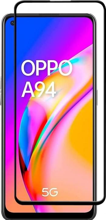 Produktbild Screenguard Oppo A94 5G Full Screen Panzerglas Schutzfolie 2.5D 9H (1 Stück, Oppo A94 5G)