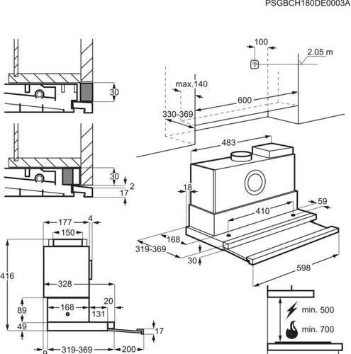 Produktbild Electrolux DAGL6045CN (Inselhaube)