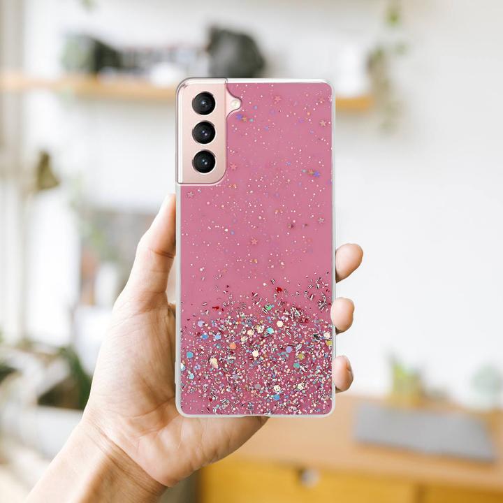 Image du produit Cadorabo Couverture TPU paillettes scintillantes (Samsung Galaxy S21 5G)