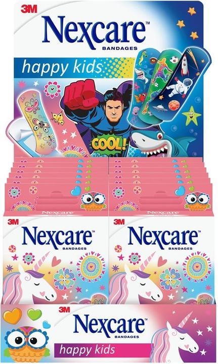 Actual product image 3M Nexcare Display Children's Plasters Happy Kids Magic 12 pieces (1 x)