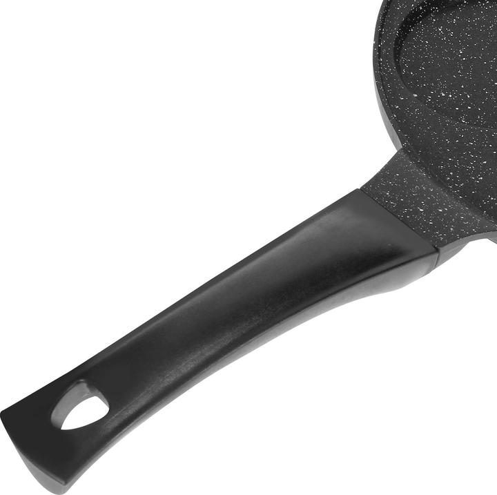 Image du produit Cheffinger Poêle à crêpes 26 cm pour 4 personnes Revêtue de marbre avec poignée ergonomique (26 cm, Poêle à crêpe)