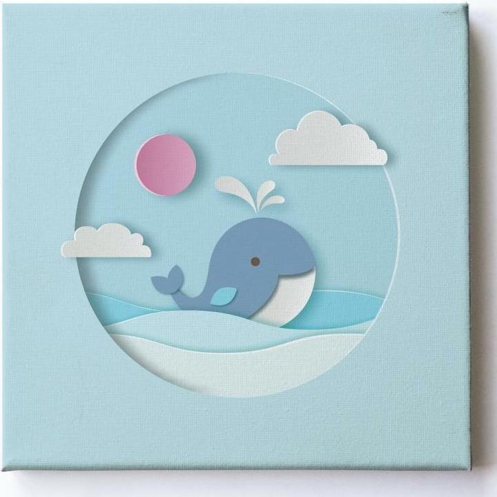 Image du produit Pindu Toile 3D Baleine (30 x 30 cm)