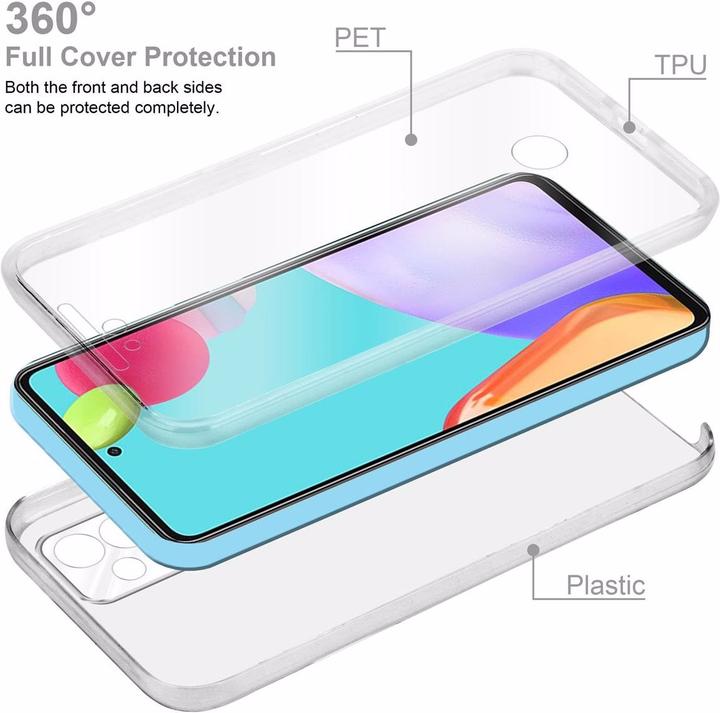 Produktbild Cadorabo TPU 360 Grad Case Cover (Samsung Galaxy A52)