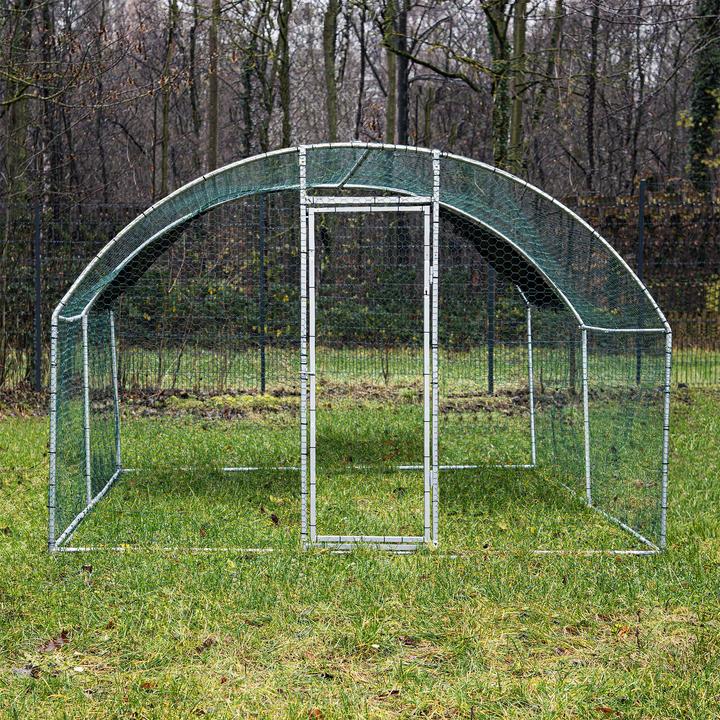 Produktbild Wiltec Fudajo XXL Freilaufgehege 4x2,95x2m Aussengehege Voliere Hühnerstall Tiergehege