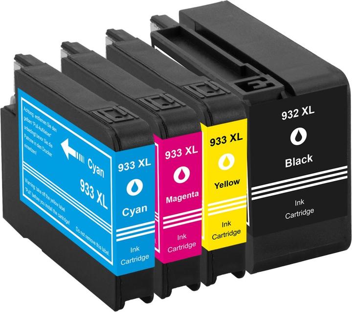 Produktbild Plutoos HP 932XL 933XL Patronen XXL kompatibel, 4er Farbset (C, M, Y, BK)
