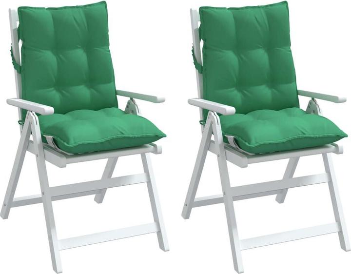 Image du produit VidaXL Coussin pour chaise à dossier bas 2 pcs. Tissu Oxford (100 x 50 x 7 cm)