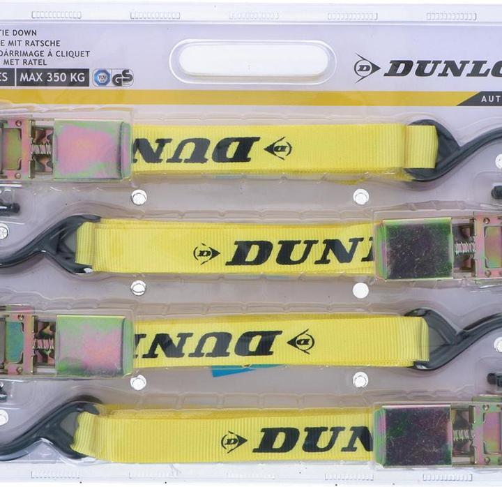 Actual product image Dunlop Tie down ratchet 4pc set