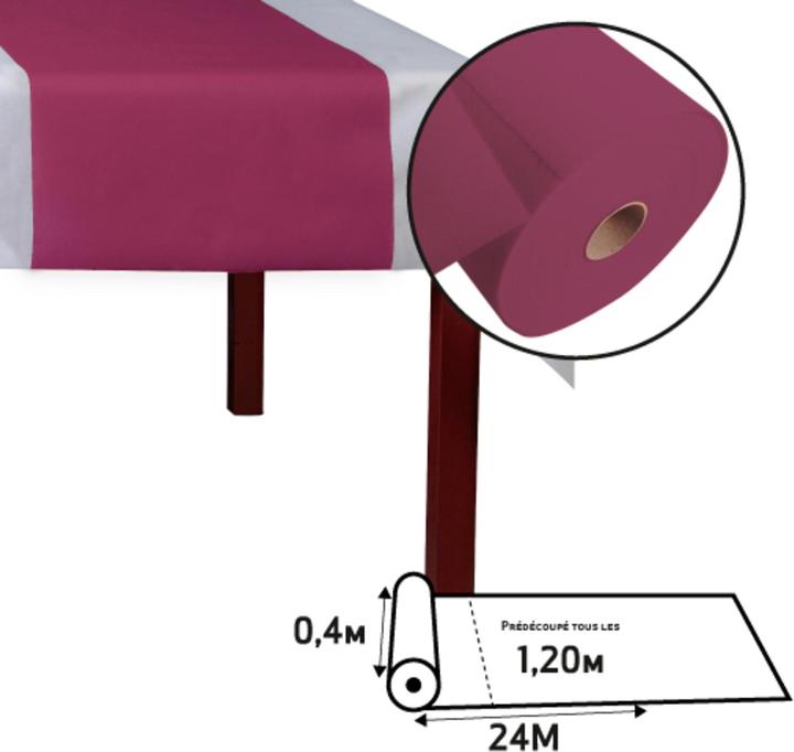 Image du produit PROnappe Chemin de table Spunbond, bordeaux