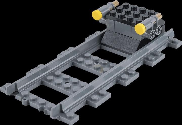 Produktbild LEGO City Eisenbahn Schienen-Set mit Schienen, Kreuzung und Prellbock - NEU! Teile 68x