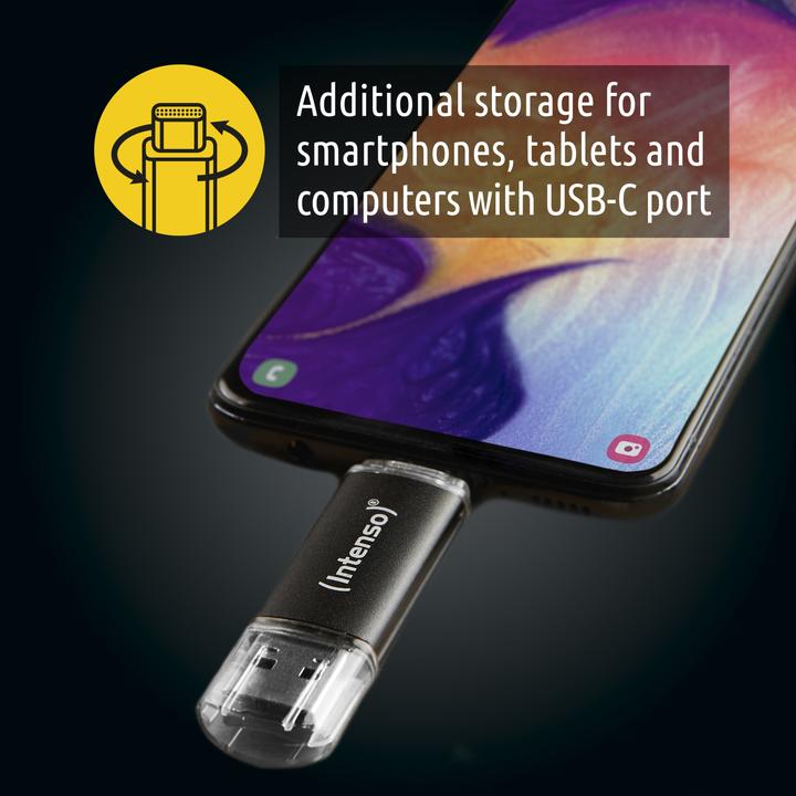 Actual product image Intenso Twin Line (128 GB, USB-A, USB-C, USB 3.2)