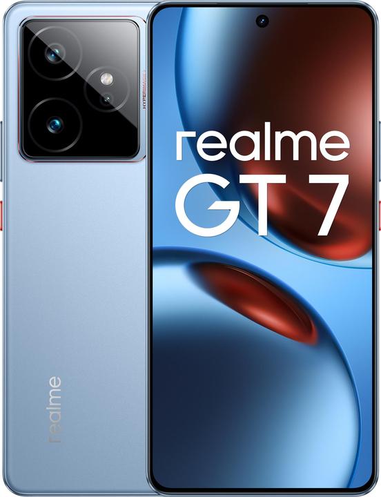 Immagine prodotto realme GT 7 5G Dual Sim 12GB RAM 256GB - Blue (256 GB, IceSense Blu, 6.78", Doppia SIM, 50 Mpx, 5G)