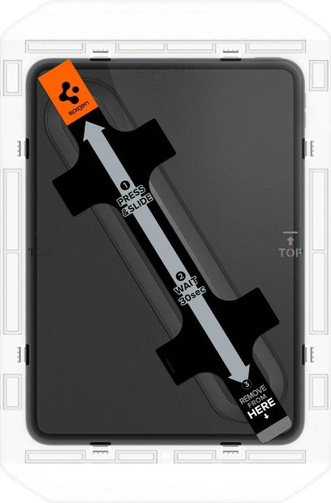 Produktbild Spigen Glas.TR iPad 10.9 2022 "EZ FIT" szkło hartowane z ramką AGL05554 (1 Stück, iPad 2022 (10. Gen))