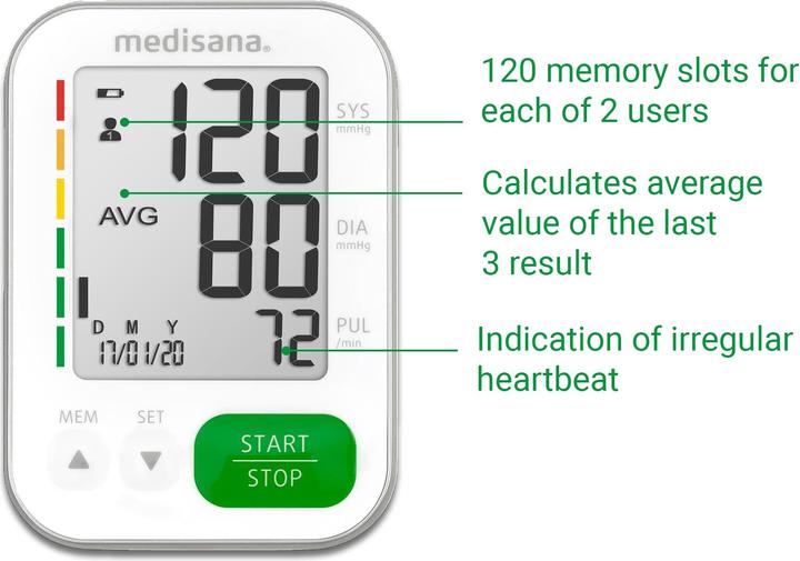 Produktbild Medisana BU 565 (Blutdruckmessgerät Oberarm)
