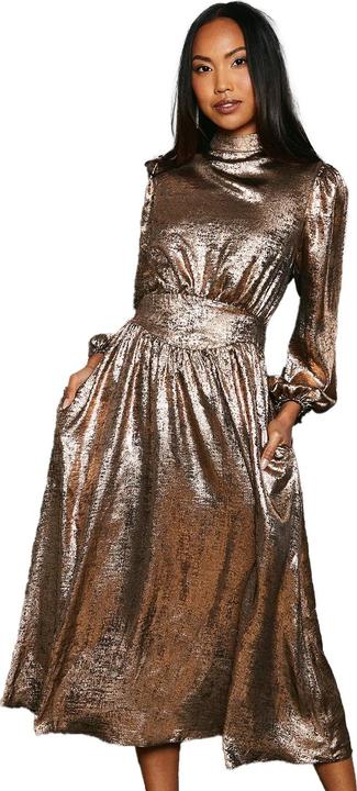 Actual product image Principles Womens/Ladies Metallic Waist Detail Midi Dress (40 D)
