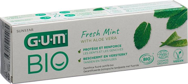 Actual product image GUM SUNSTAR Toothpaste Organic Paste (75 ml)