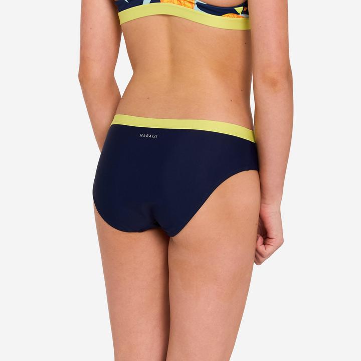 Produktbild Nabaiji Sportbikini Hose Mädchen - 100 Vega schwarz/grün (10, 11, 12)