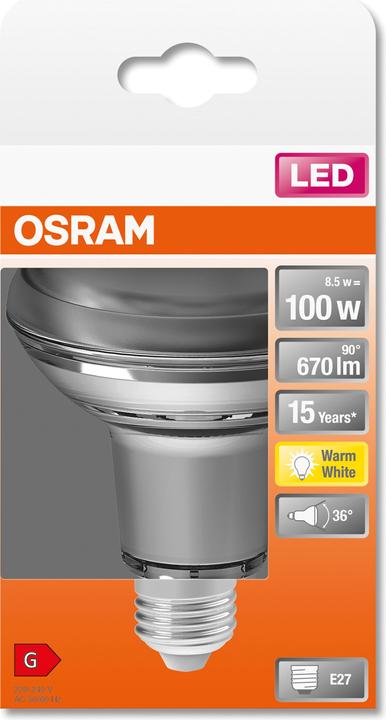 Actual product image Osram Star R80 (E27, 100 W, 670 lm, 1 x, G)
