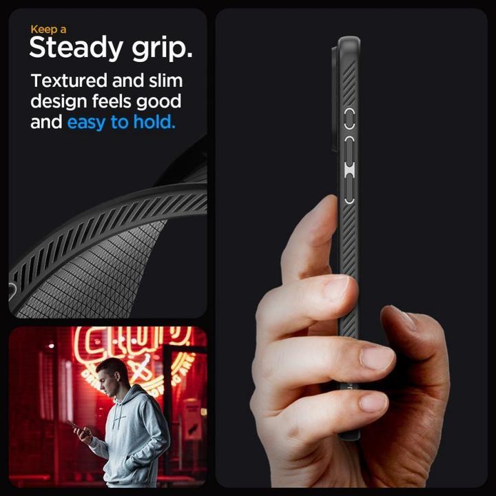 Productafbeelding Spigen Liquid Air iPhone 15 Pro 6,1" czarny/matzwart (Apple iPhone 15 Pro)