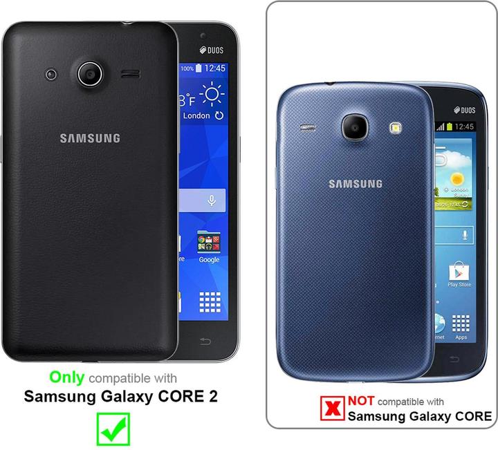 Actual product image Cadorabo Flip Smooth Cover (Samsung Galaxy Core 2)