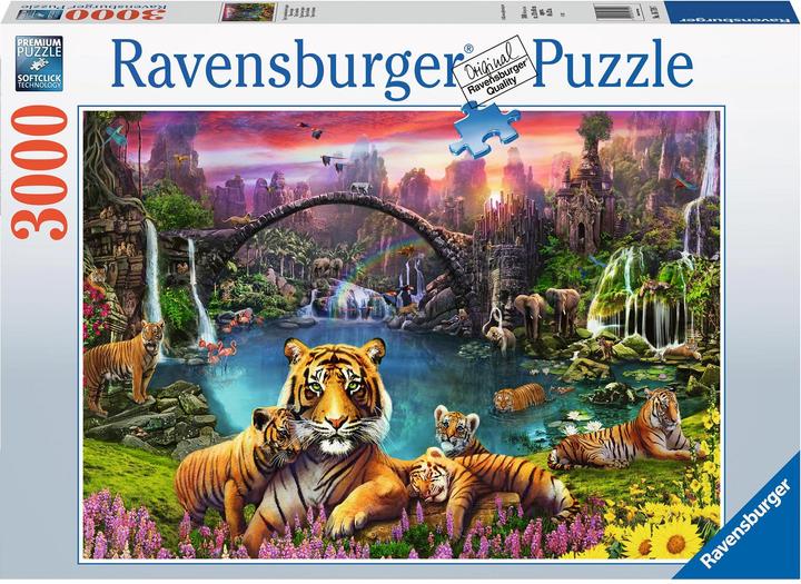 Actual product image Ravensburger Tiger in paradise lagoon (3000 pieces)