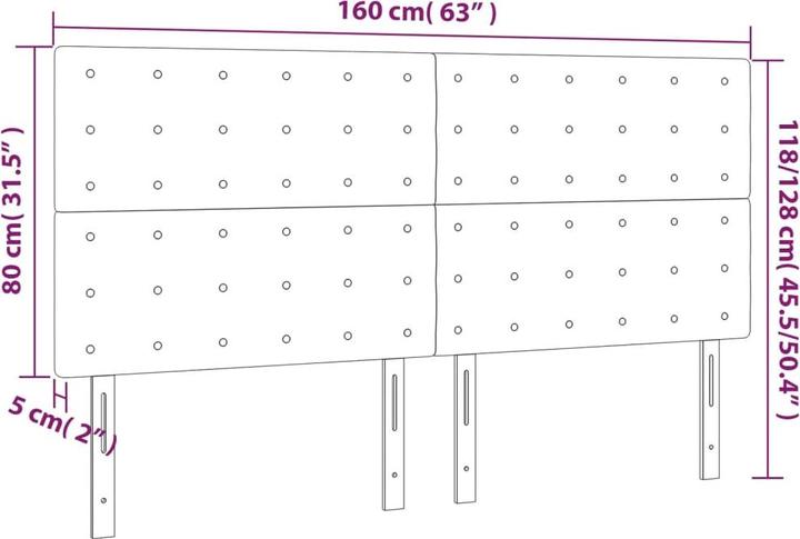 Image du produit VidaXL Kendrick (160 x 5 x 128 cm)