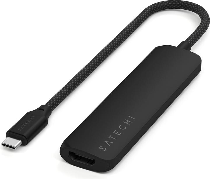 Satechi Slim 4 Multiport Hub Black (USB-C, 4 Ports)