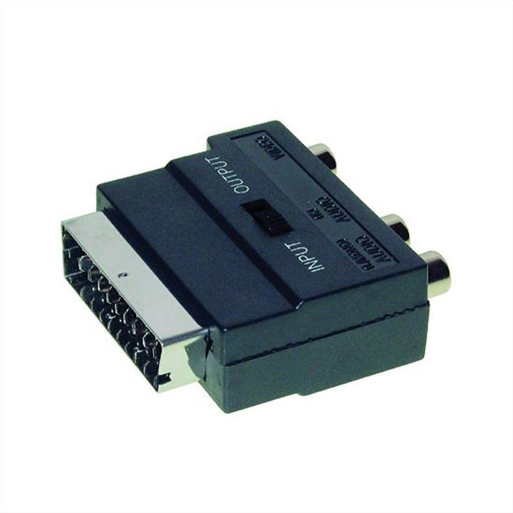 Actual product image Secomp Scart to Composite & S-Video Adapter (Scart, S-Video, 4 cm)
