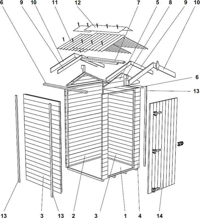 Produktbild Innovesta Gartenhaus ECO