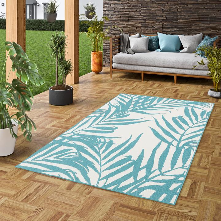 Actual product image Pergamon In- und Outdoor Teppich Beidseitig Cape Cod Blätter (120 x 160 cm)