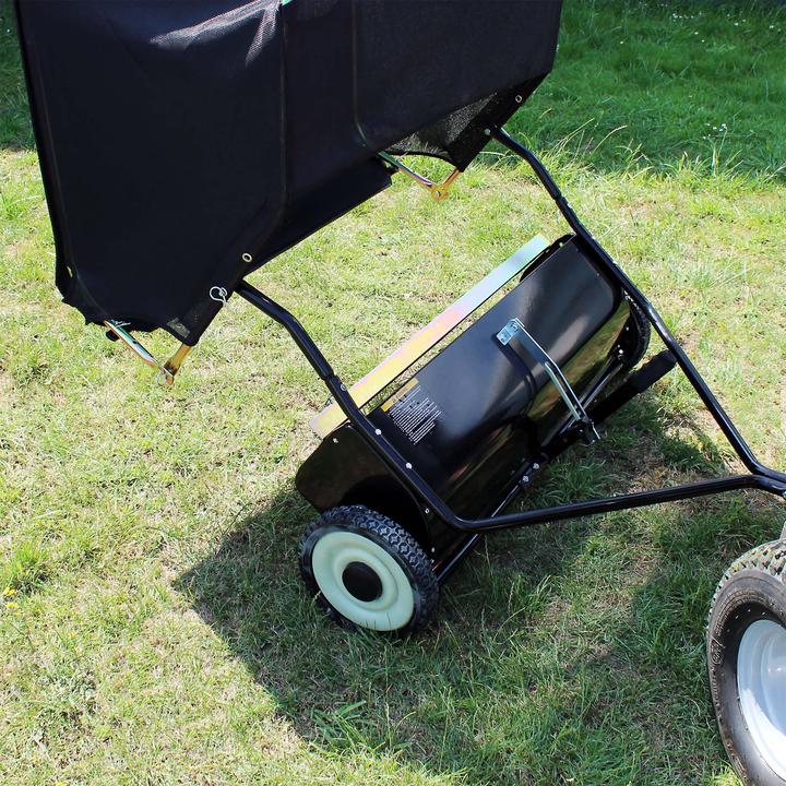 Produktbild Wiltec Rasenkehrmaschine mit 103 cm Kehrbreite Laubsammler 365l Aufsitzmäher