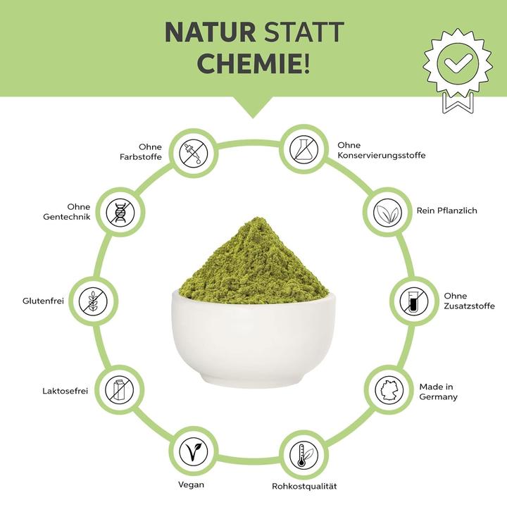Immagine prodotto Eltabia Tè Matcha biologico in polvere | Polvere Matcha Premium | Puro al 100% senza additivi (Polvere, 200 g)