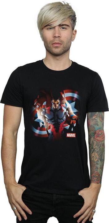 Immagine prodotto Captain America Sam Wilson Shield Breakthrough Maglietta Uomo (XL)